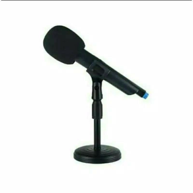 Stand Microphone Meja HD26 - Stand Mic Holder Adjustable Podium Video Mysunstore