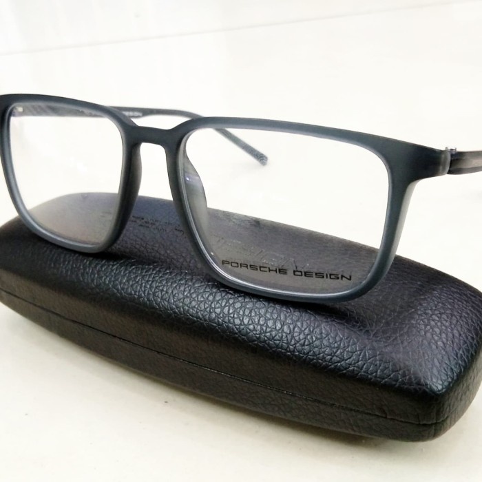 Kacamata Minus Pria - Frame Kacamata Minus Porsche P8298C Grey Doff Size Lebar - Pria Wanita