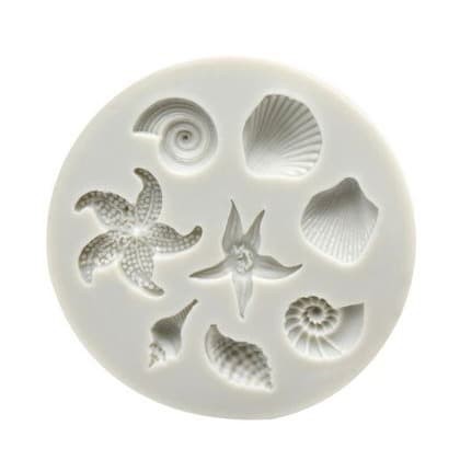 3D Silicon Mold Fondant Cake Decoration - Sea Shell - Kerang Laut