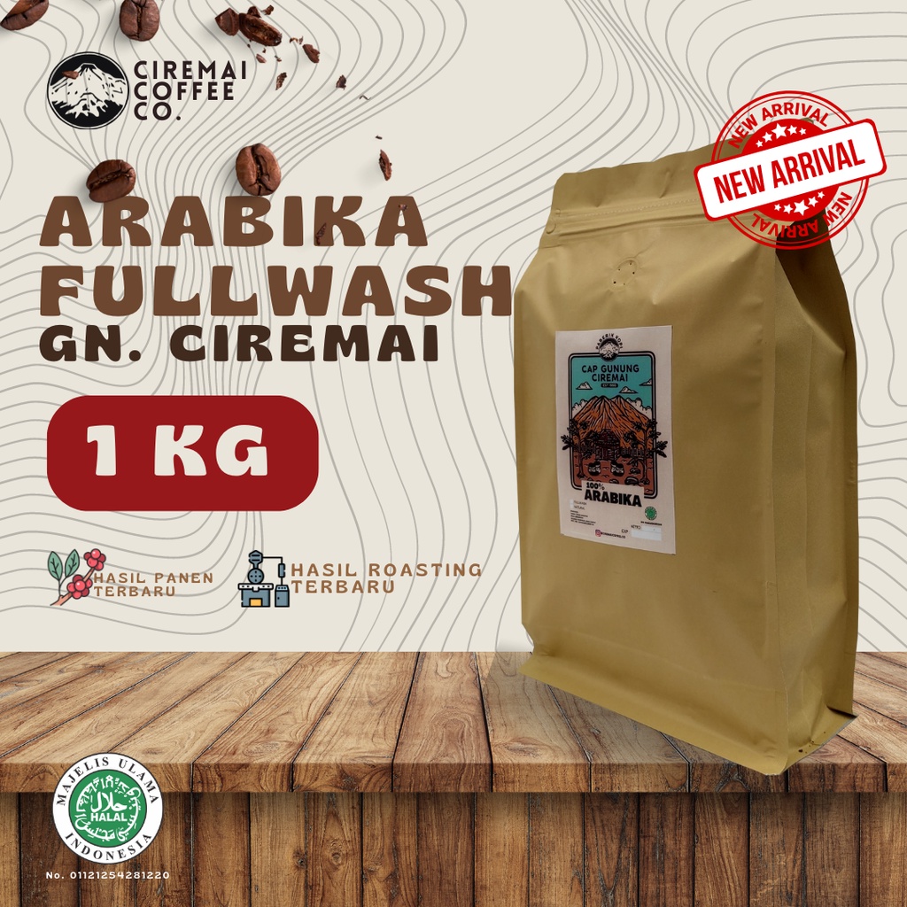

Kopi Arabika Fullwash Gunung Ciremai 1 Kg