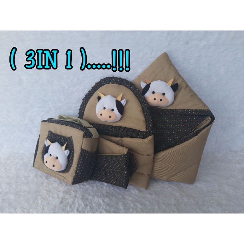 (PAKET HEMAT) Set (3in 1) gendongan bayi