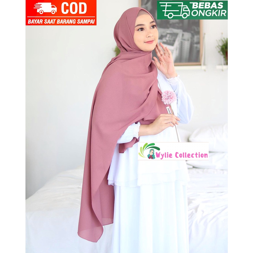 Jilbab Pashmina Sabyan Jumbo 200 X 75 Diamond - Kerudung Wanita