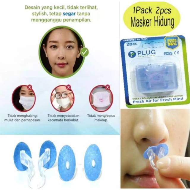 Plug nasal filter 2pcs