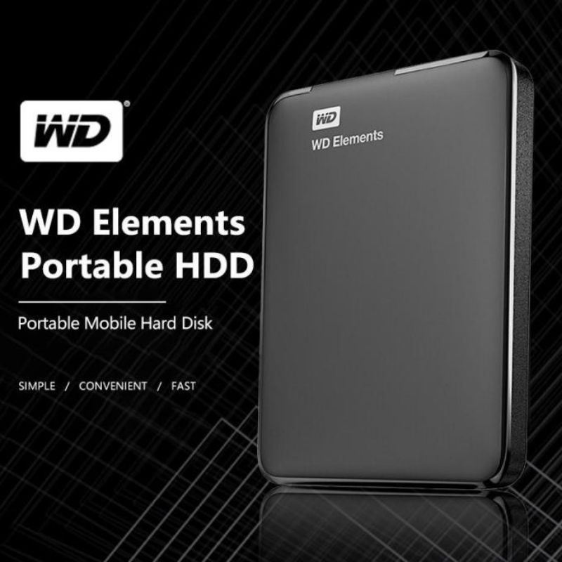 HARDISK EKSTERNAL WD ELEMENTS USB 3.0 BARU. -HDD 320GB 500GB 1TB 2TB Western Digital