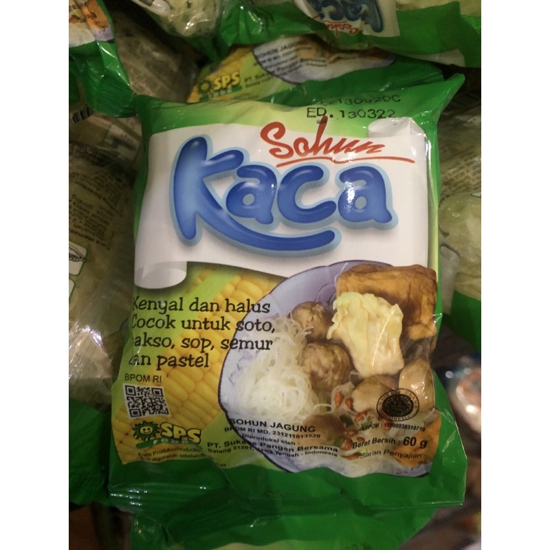 

Mie Sohun KACA 60 gr 1 pcs