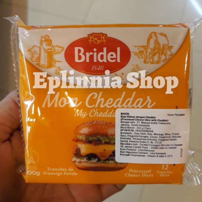 

BRIDEL MON CHEDDAR CHEESE SLICE 200 GR - KEJU BRIDEL