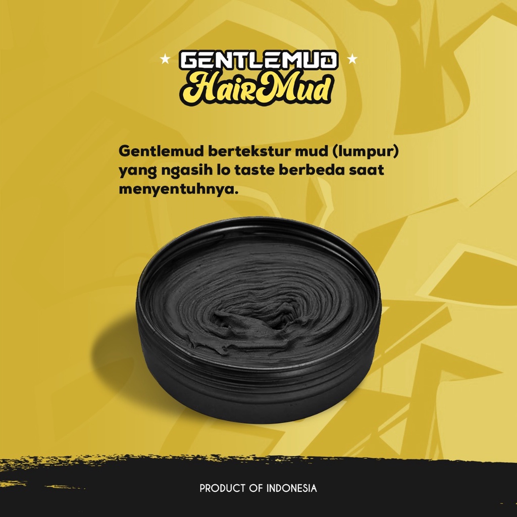 GENTLEMUD Hair Clay Mud BPOM 100gr Original