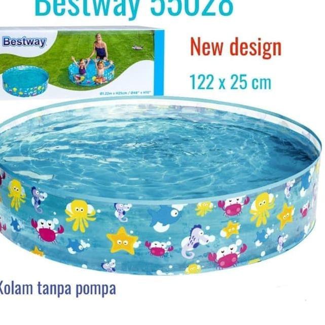 Kr Kolam Renang Anak Tanpa Pompa 122cm Pasti Murah Shopee Indonesia