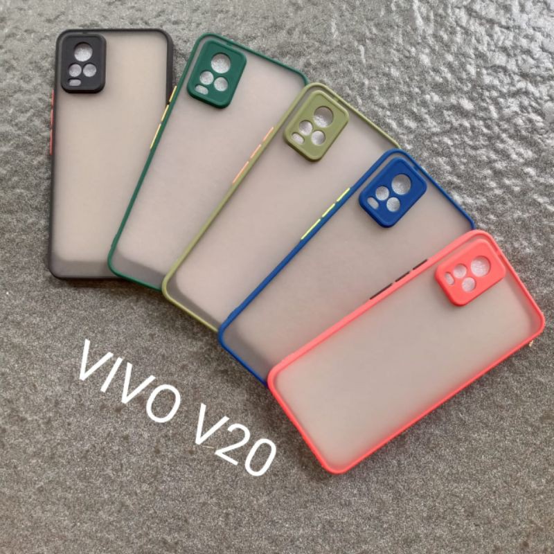 Case Vivo V20 ( 3 model ) soft softcase softshell silikon cover casing kesing housing