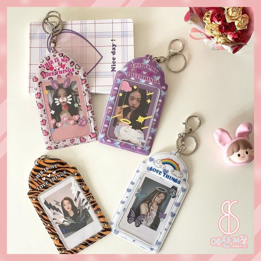 [BS] BISA COD Gantungan Tempat Penyimpanan ID Card Photocard Holder Cute Cow Sapi Unicorn Bear Korea - KP9122