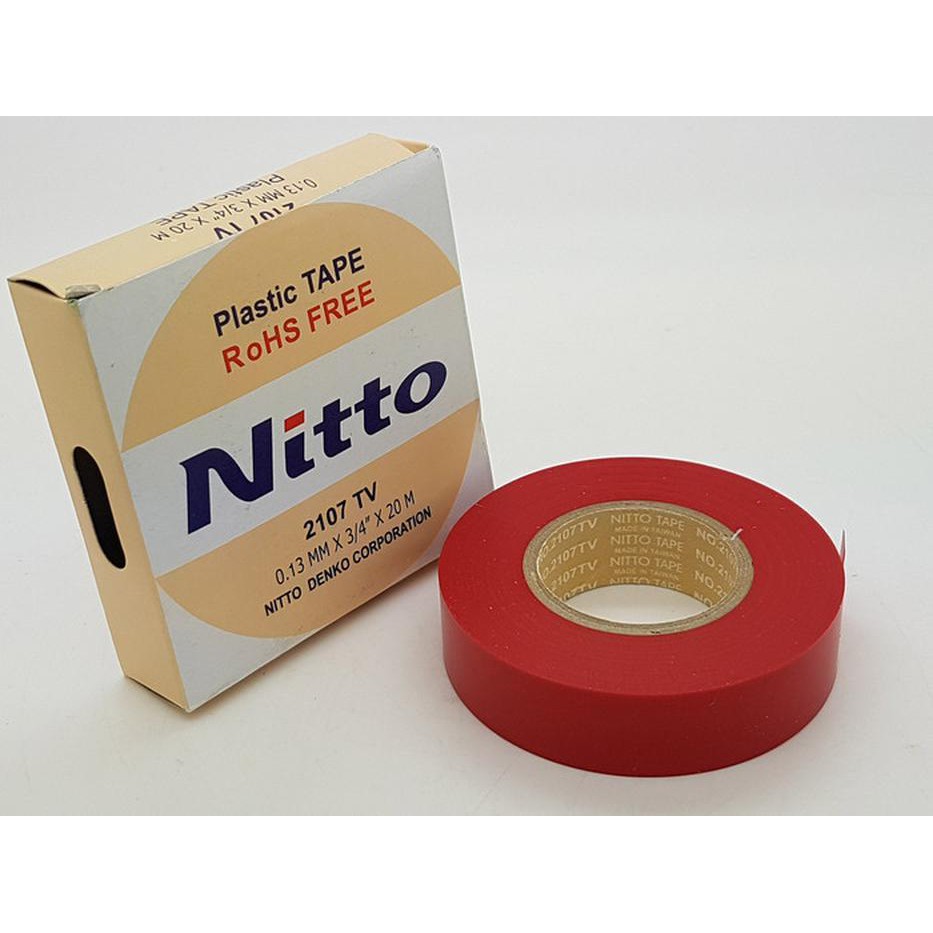 

MERAH Isolasi Solatif Solatip Lakban Nitto 3/4" x 20M