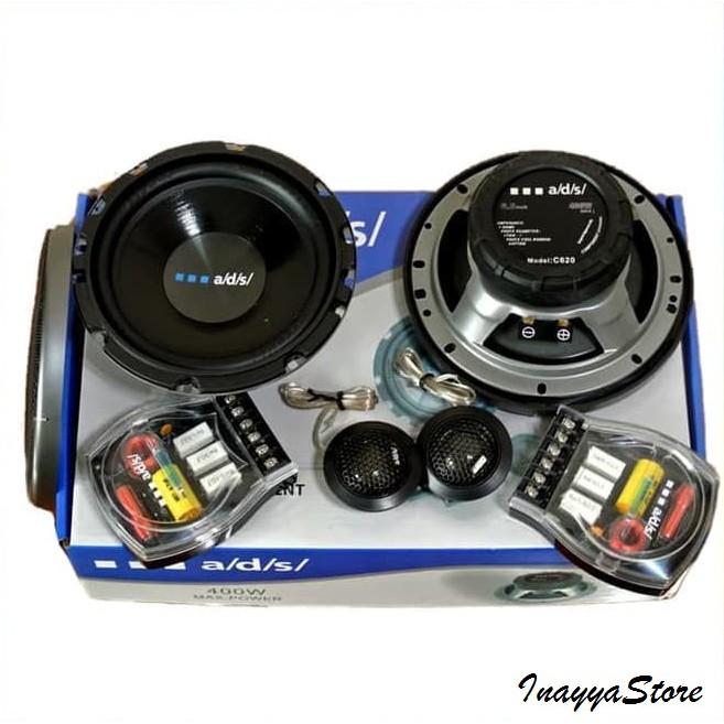 Ads C620 2-Way Component Speaker 400W - Komponen Sound Mobil Two Split