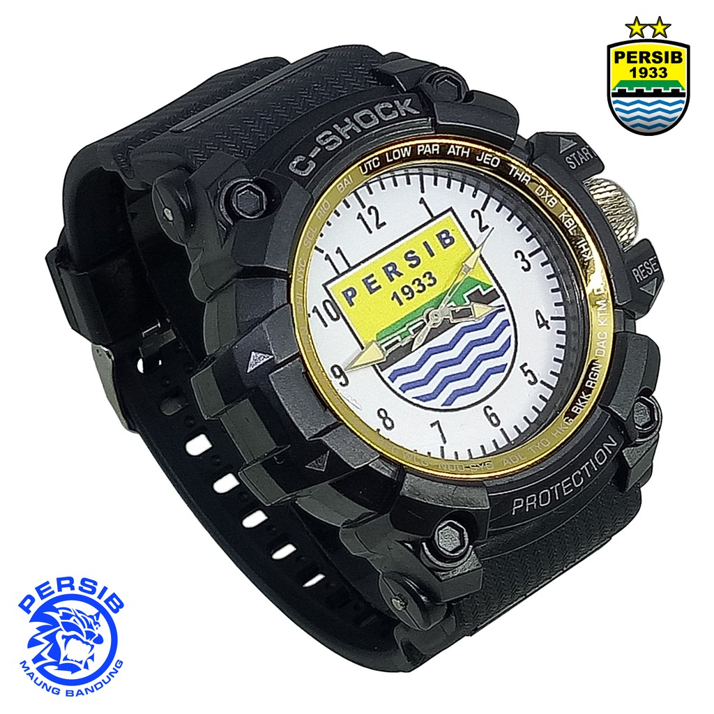 Jam Tangan Persib Outdoor List Gold #LogoMasterPersib Putih