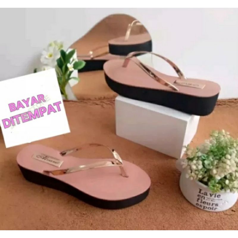 Arkn-SandaL Wanita wedges Andin Terbaru