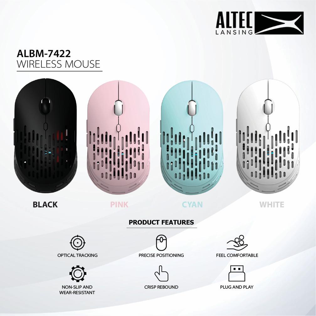 Mouse Altec Lansing Wireless Rechargeable ALBM7422