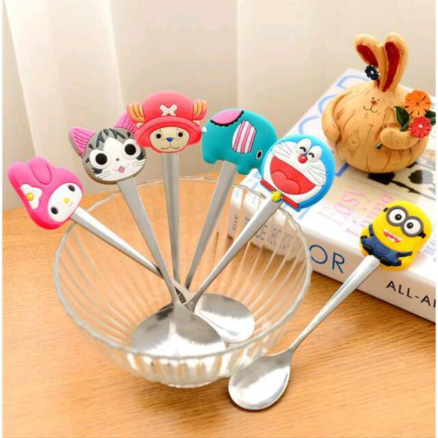 Sendok Teh Karakter Kartun Lucu Imut / Tea Spoon Stainless Steel