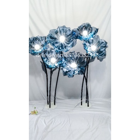 standing lampu dekorasi, lampu bunga, standing flower