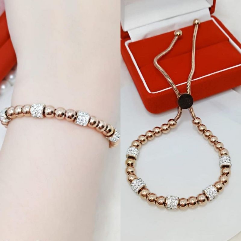 Gelang Tangan Titanium Wanita Anti Karat Dan Anti Luntur