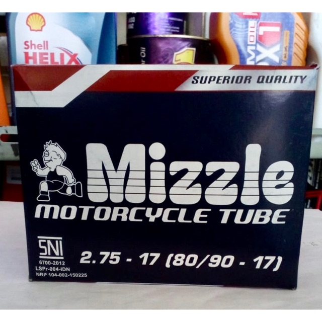 Ban Dalam Motor merk Mizzle 80/90-17 atau 2.75-17 Original Asli