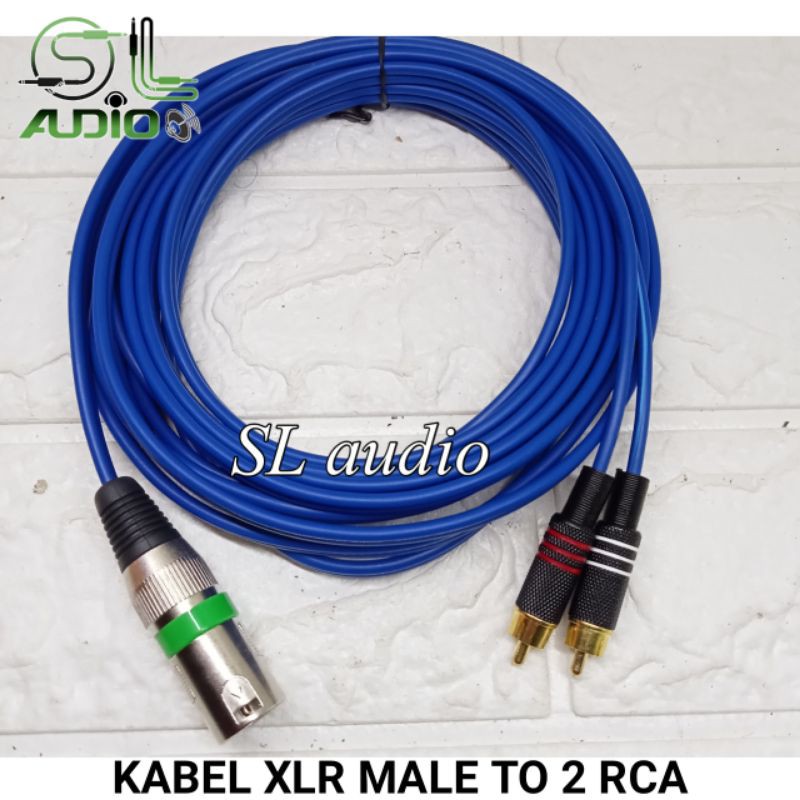 Kabel Rca stereo to to canon xlr male