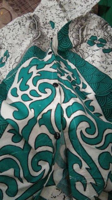 Kemeja Batik Pria Lengan Pendek Hem Atasan Batik Motif Perisai Seragam Murah Pekalongan M L Xl