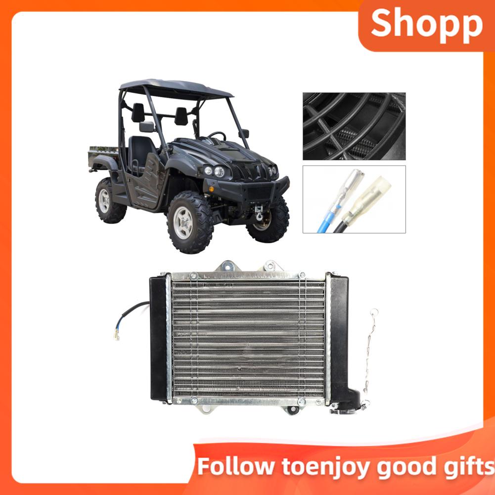 Shopp Radiator Water Atv Cool Fan Fits For 0cc 250cc 300cc 400cc Quad Dirt Bike Buggy Egl Shopee Indonesia