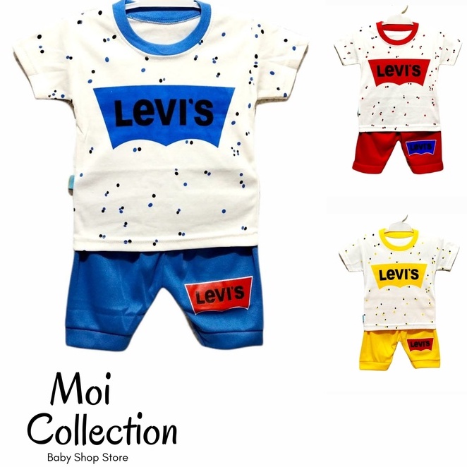 Setelan Baju Bayi Celana Laki Laki Katun Lembut COD Setelan Anak Baru Lahir 3 - 15 bulan