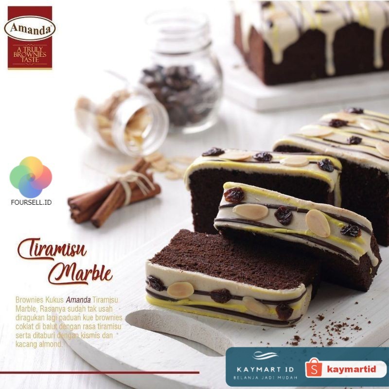 

Amanda Brownies - TIRAMISU MARBLE Brownies Amanda Oleh Oleh Bandung