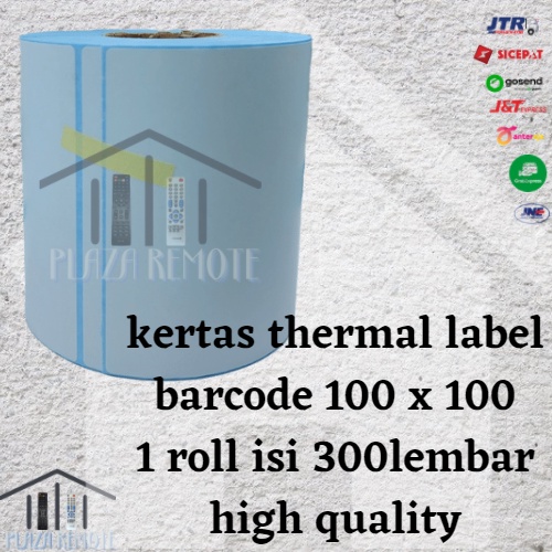 kertas print thermal label barcode 100 x 150 1 roll isi 300lembar high quality