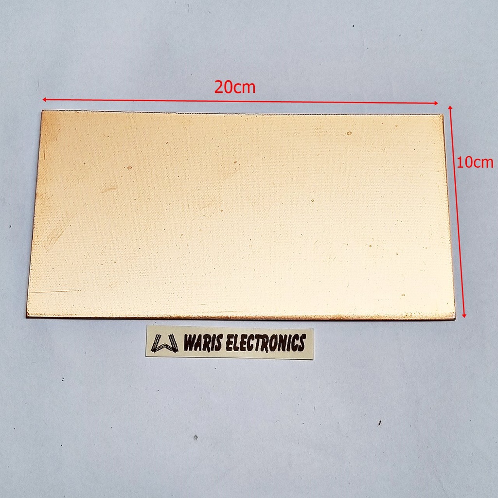 PCB Polos Fiber Tanpa Lubang 20cm X 10cm