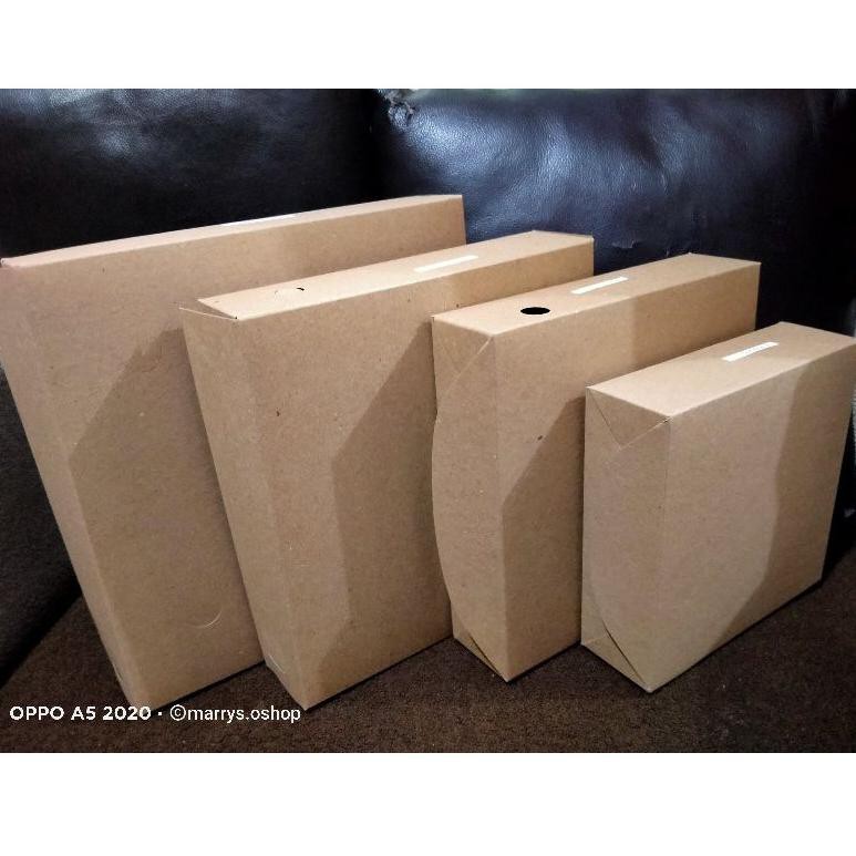 

[KODE 838] 10pcs box kotak kraft coklat polos2 22 25 kue pizza packing serbaguna
