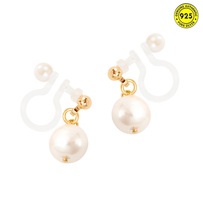 Short Pearl Ear Clip Simple Fresh Pearls Non-Piercing Ear Clip Women