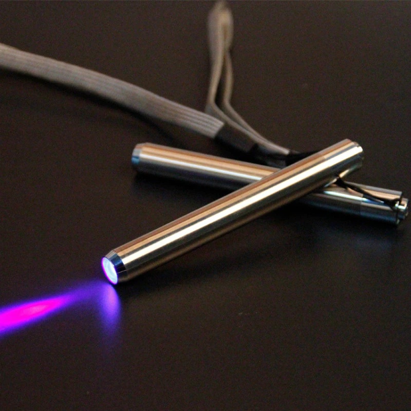 Senter UV Ultraviolet Light Pen 395nm - UV-16 - Silver