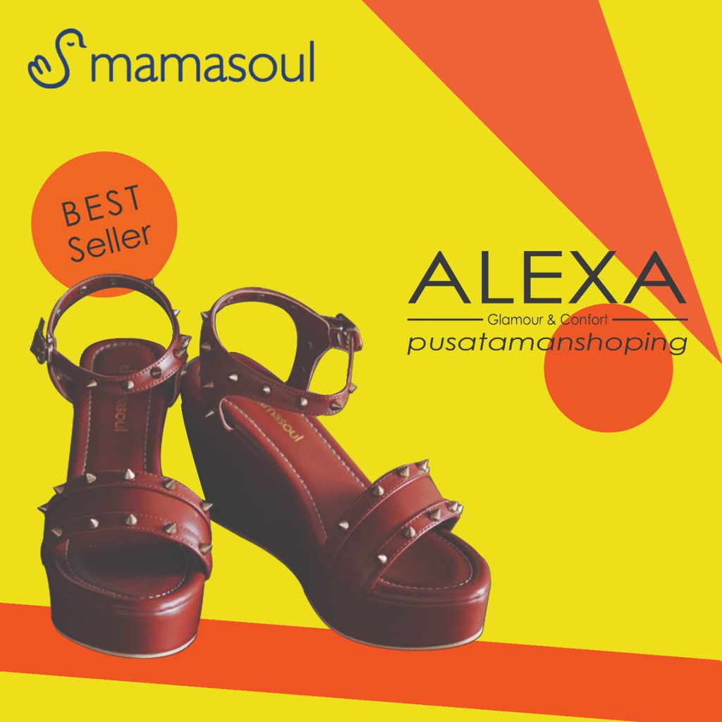 SANDAL WEDGES MAMASOUL = ALEXA