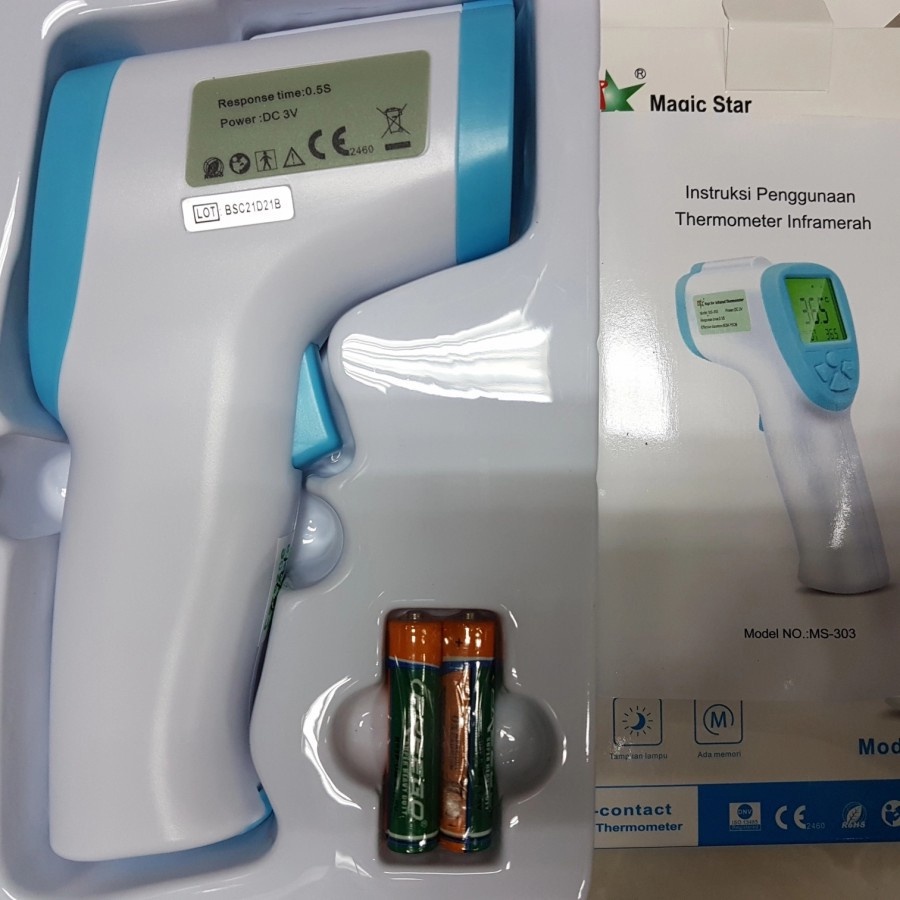 Infrared Thermometer Magic Star / Termometer Infrared Digital Tanpa Kontak / Thermo Gun