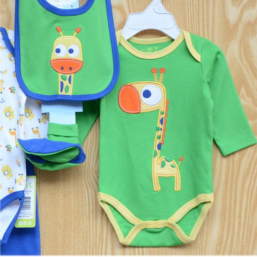 NB 5in1 Baby Clothing Set - Giraffe