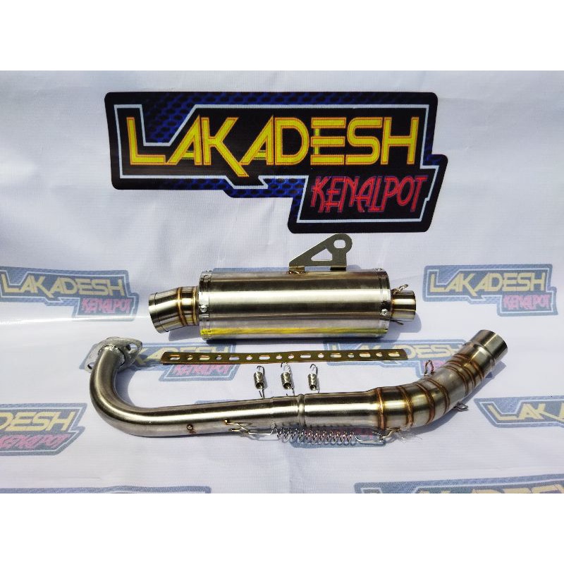 KNALPOT POLOS/LASER NAMA (INLET 38/50) BEAT MIO VARIO AEROX SCOOPY NMAX PCX ADV LEXI GENIO XRIDE DLL