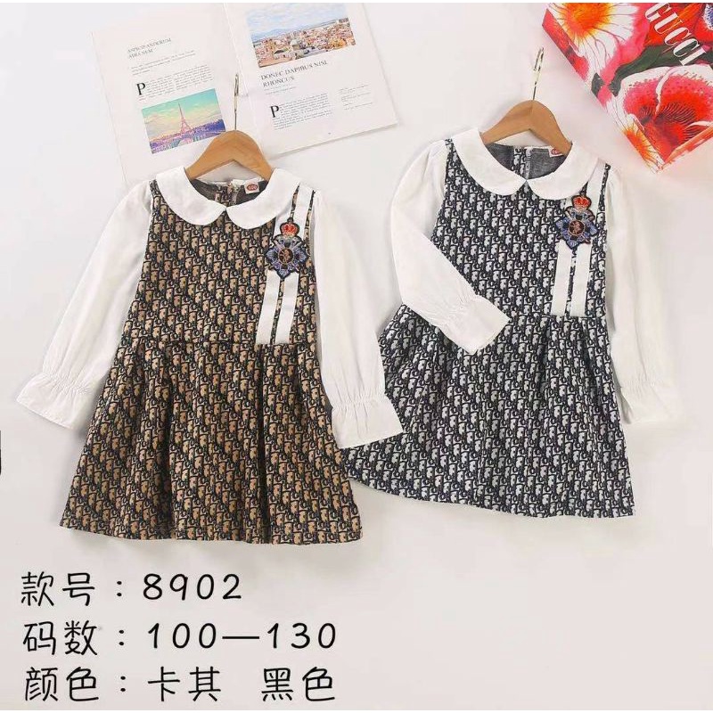 dress premium dior Sze 4T hitam