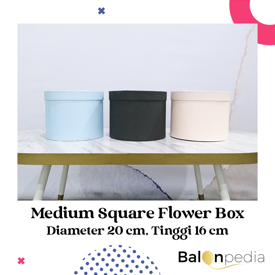 

Medium Size Round Flower Box (Kotak Bunga Ukuran Sedang)