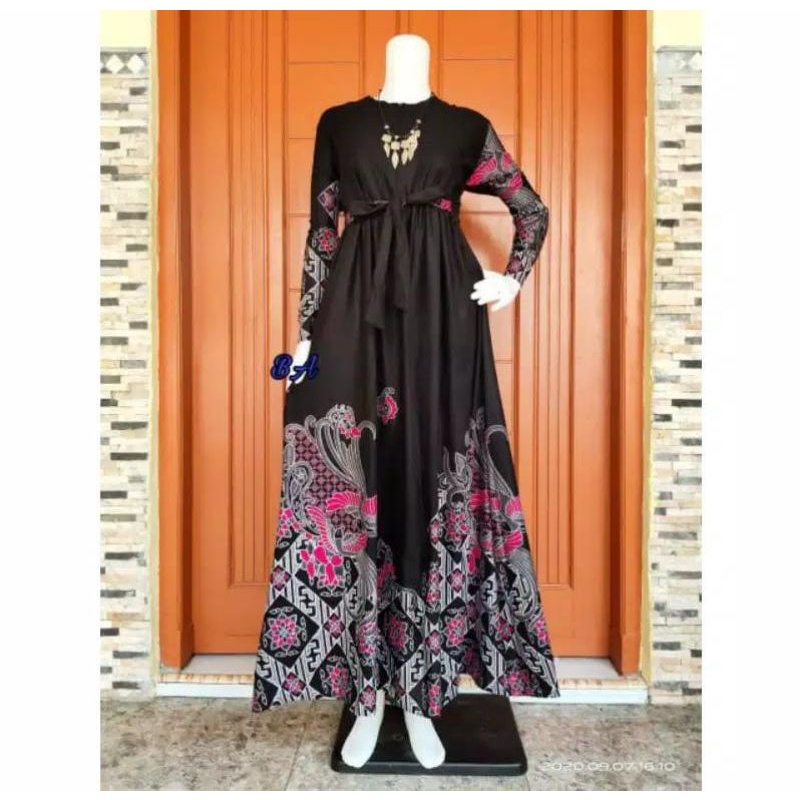 GAMIS BATIK MANGGAR,SEKAR,CANTIK, KUBIS,KUPU,PADI,DAUN/COD-Kenari ireng