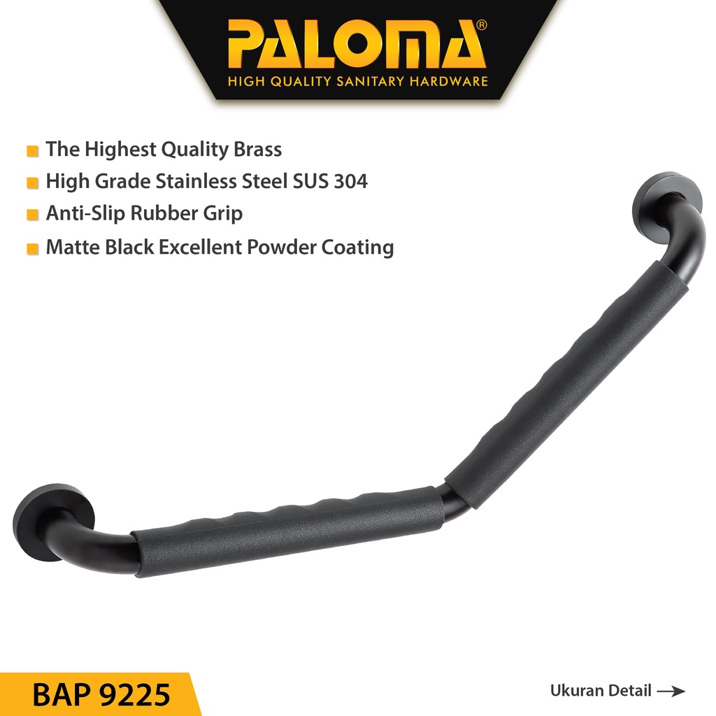 PALOMA BAP 9225 Pegangan Kamar Mandi Handle Bathtub Tub Toilet Bar L