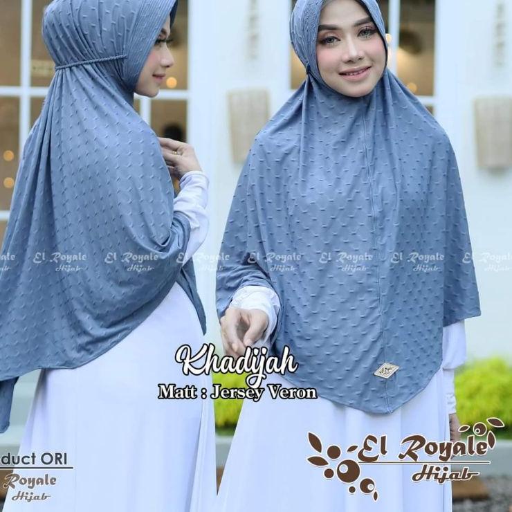 ௹ HIJAB EL ROYALE KHODIJAH XL/Hijab Jumbo Original El Royale/Hijab Premium Jumbo El Royale/Kerudung 