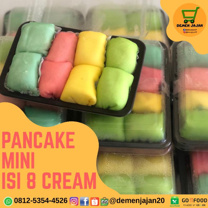 

PANCAKE DURIAN MINI ISI 8 / DEMEN DUREN PANCAKE MURAH