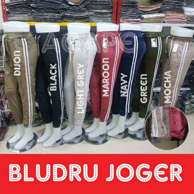 Jogger bludru jogger jumbo jogger wanita