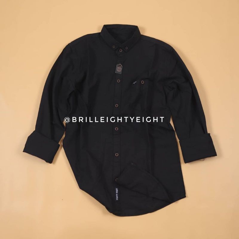 [ BIG SIZE ] BAJU KEMEJA KERJA KERAH PRIA LENGAN PANJANG 2XL 3XL CASUAL FORMAL ORIGINAL TERBARU EIGHTYEIGHT