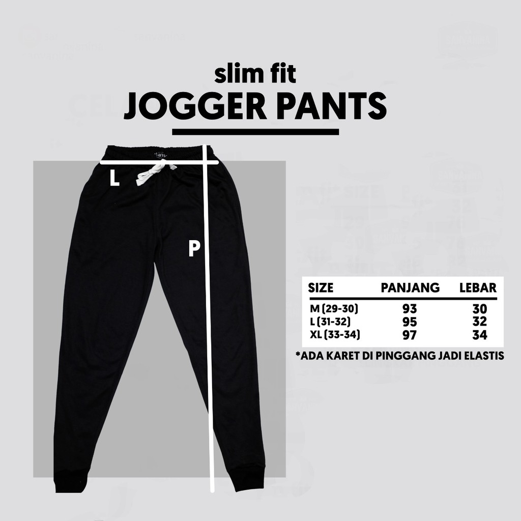 SANVANINA Celana Jogger Training Abu-Abu Tua | Jogger Training | Jogger Unisex | Celana Panjang Polos | D-01C