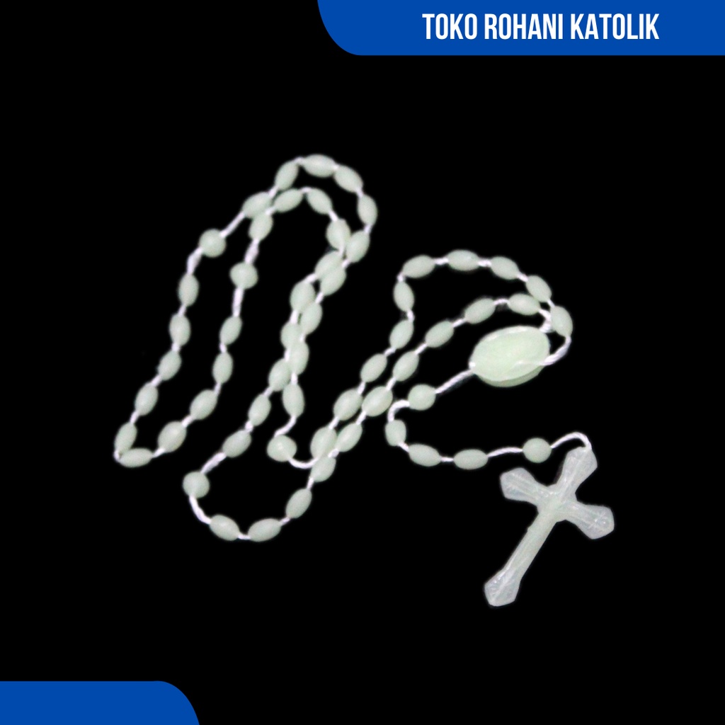 ROSARIO FOSFOR MURAH / ROSARIO GLOW IN THE DARK / ROSARIO BERKILAU DI GELAP / KALUNG ROSARIO / KALUNG ROHANI / KONTAS