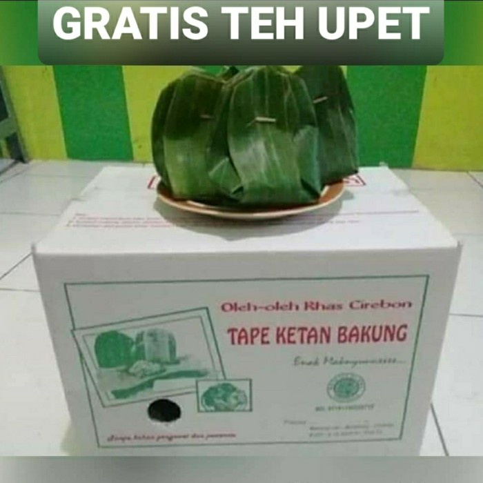 

MURAH Tape Ketan Bakung khas Cirebon isi 50 pincuk GRATIS TEH UPET