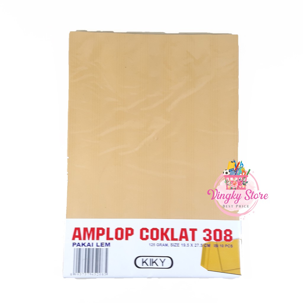 

Amplop Coklat Lem Kiky 308 (10pc)