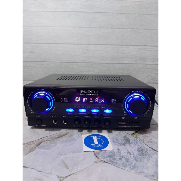 Amplifier Bluetooth Fleco D33 - Ampli Karaoke Fleco D33 MP3 Player